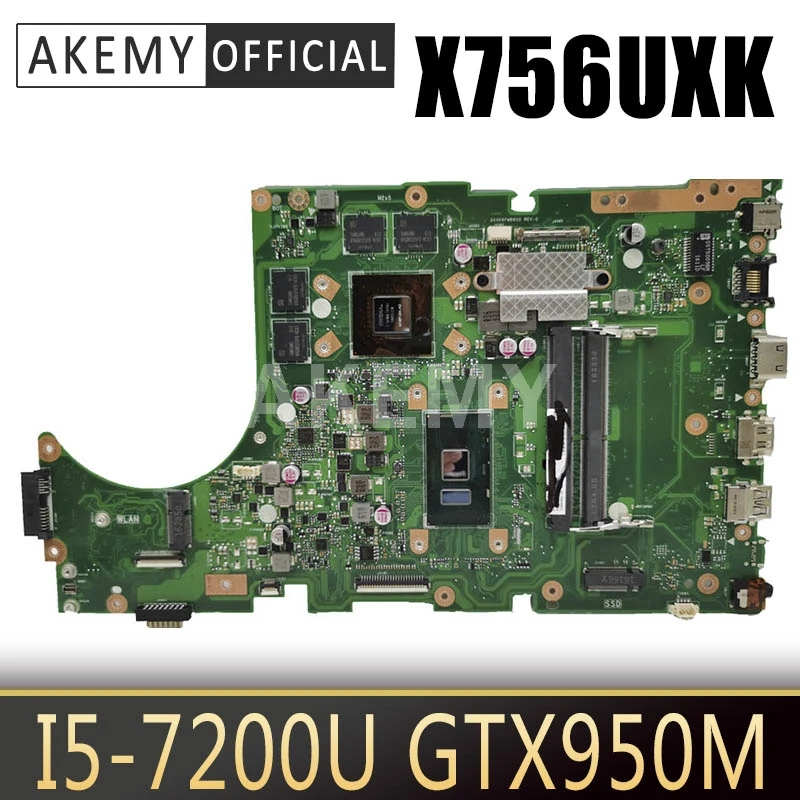 

90NB0A30-R000C0 Motherboard for ASUS X756UXK X756UWK X756UQK Mainboard I5-7200U GTX950M