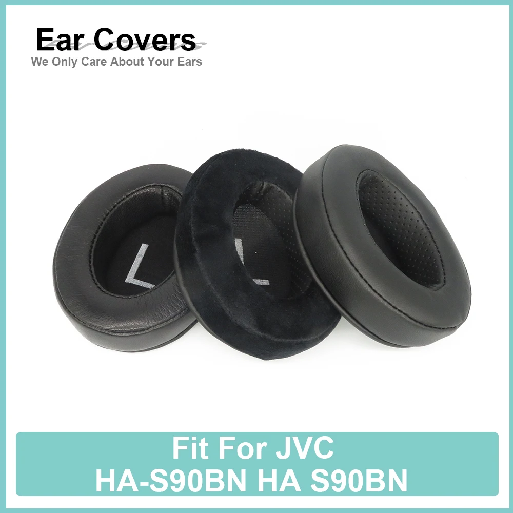 Earpads For JVC HA-S90BN HA S90BN Headphone Earcushions Protein Velour Sheepskin Pads Foam Ear Pads Black