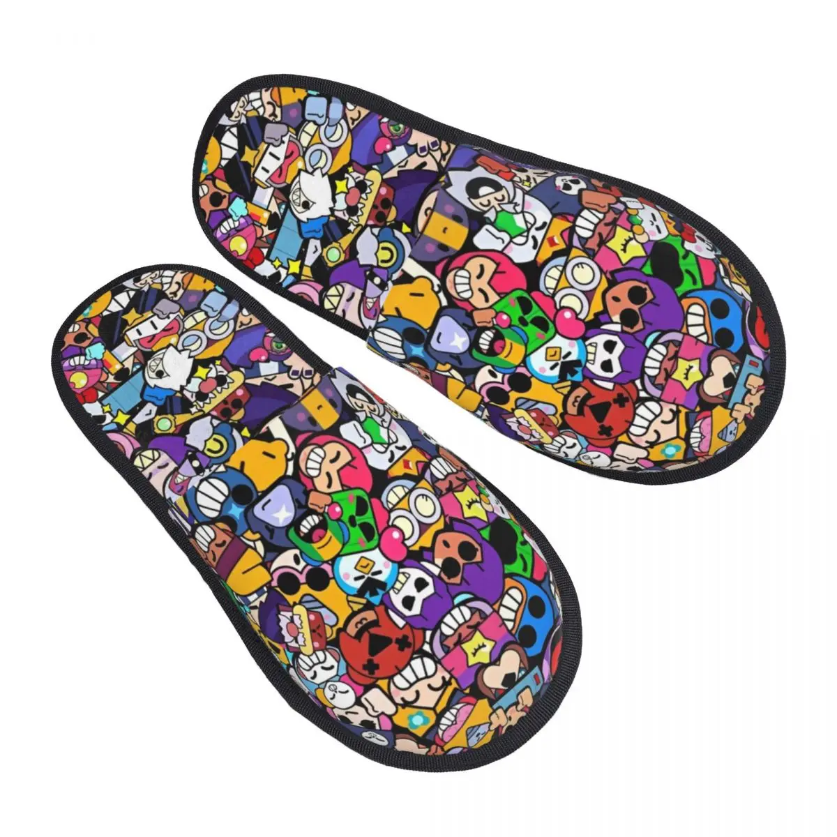 Домашние хлопковые тапочки с шипами Brawll Emz удобные из пены эффектом памяти для