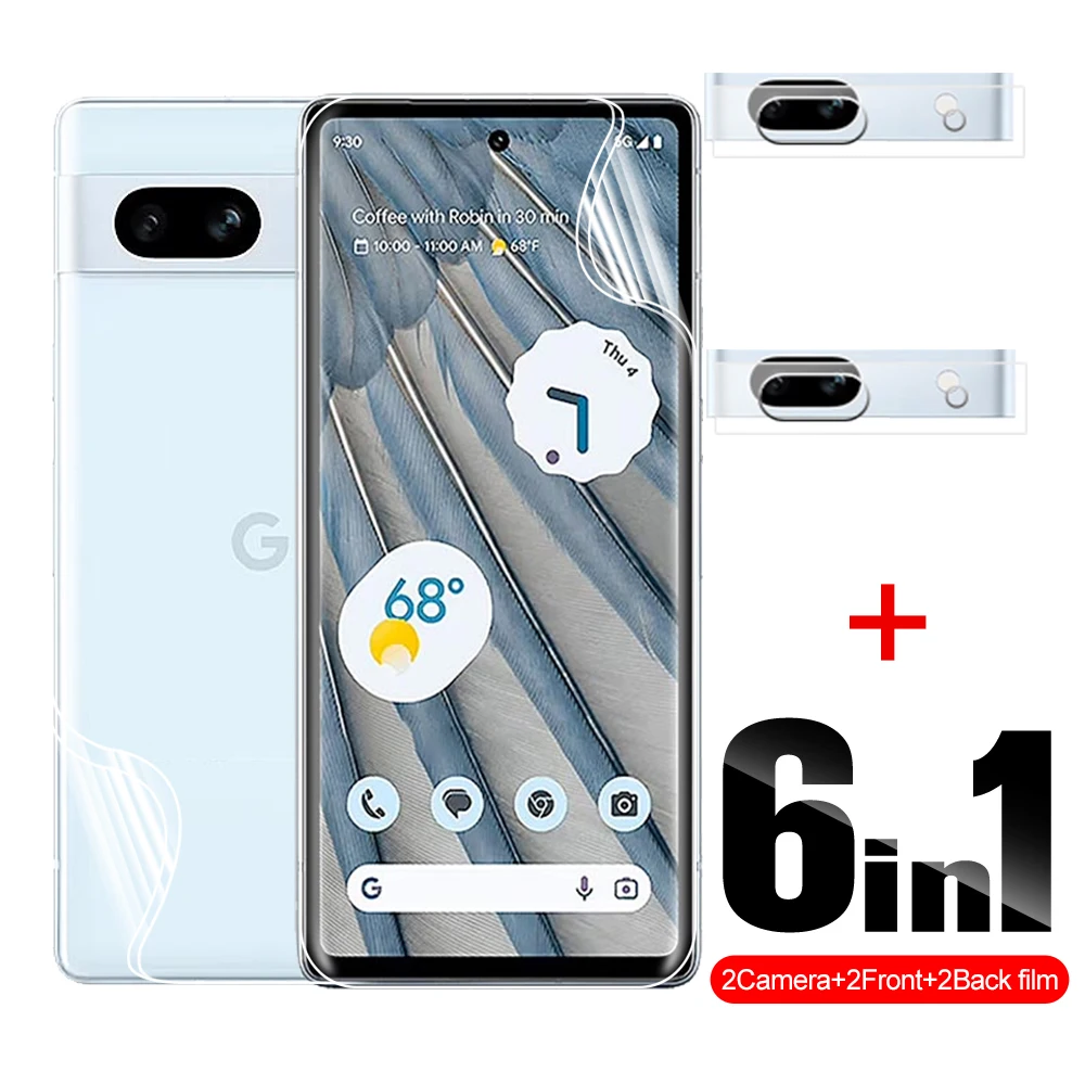 

6in1 Front Back Hydrogel Film For Google Pixel 7a Camera Lens Screen Protector Gogle Pixel 7a 7 A A7 Pixel7A protect film Cover