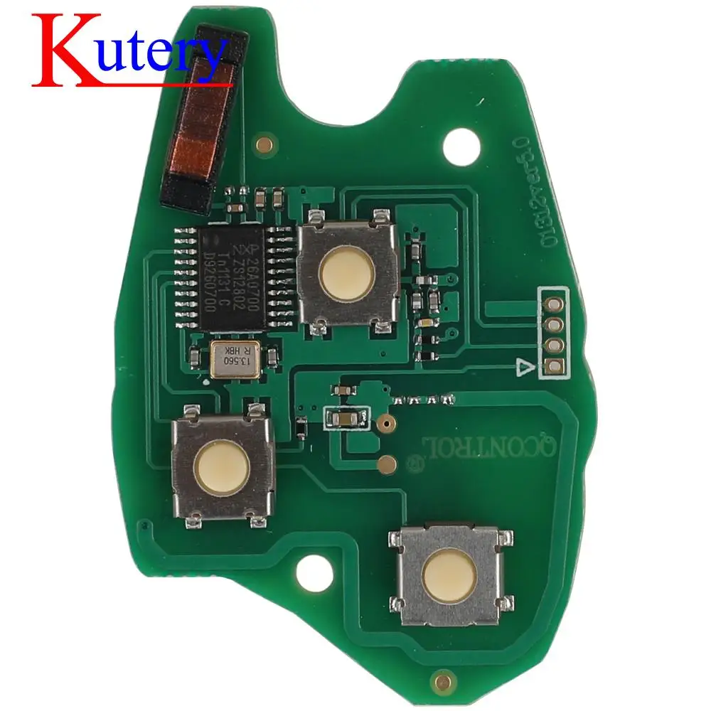 Kutery 2/3 Buttons 433MHZ PCF7946 / PCF7947 Chip Car Remote Key Circuit Board For Renault Clio Scenic Kangoo Megane Replacement |