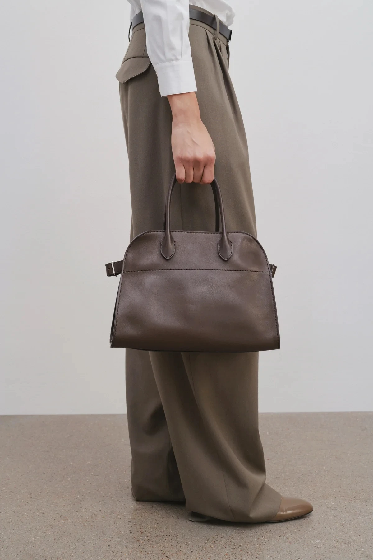

Soft Margaux12 Handbag Cowhide High-Capacity Commuter Bag Suede lcu Soft
