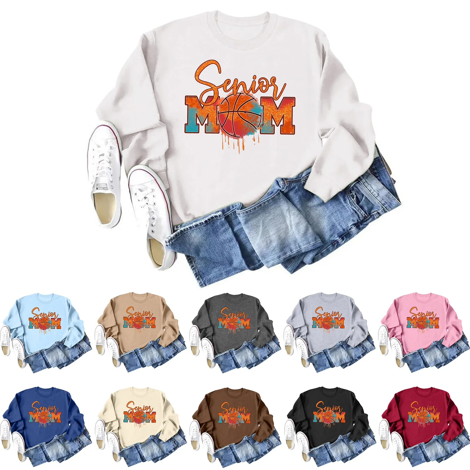 

Женская толстовка с длинным рукавом и круглым вырезом, для занятий йогой