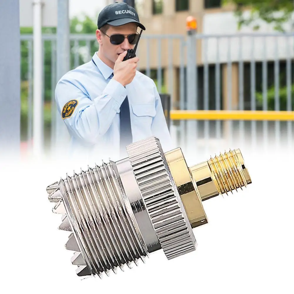 

1pc Coaxial Rf Walkie-talkie Antenna Adapter Jxrf Connector Sma Female To Uhf Femal For Baofeng G9c6