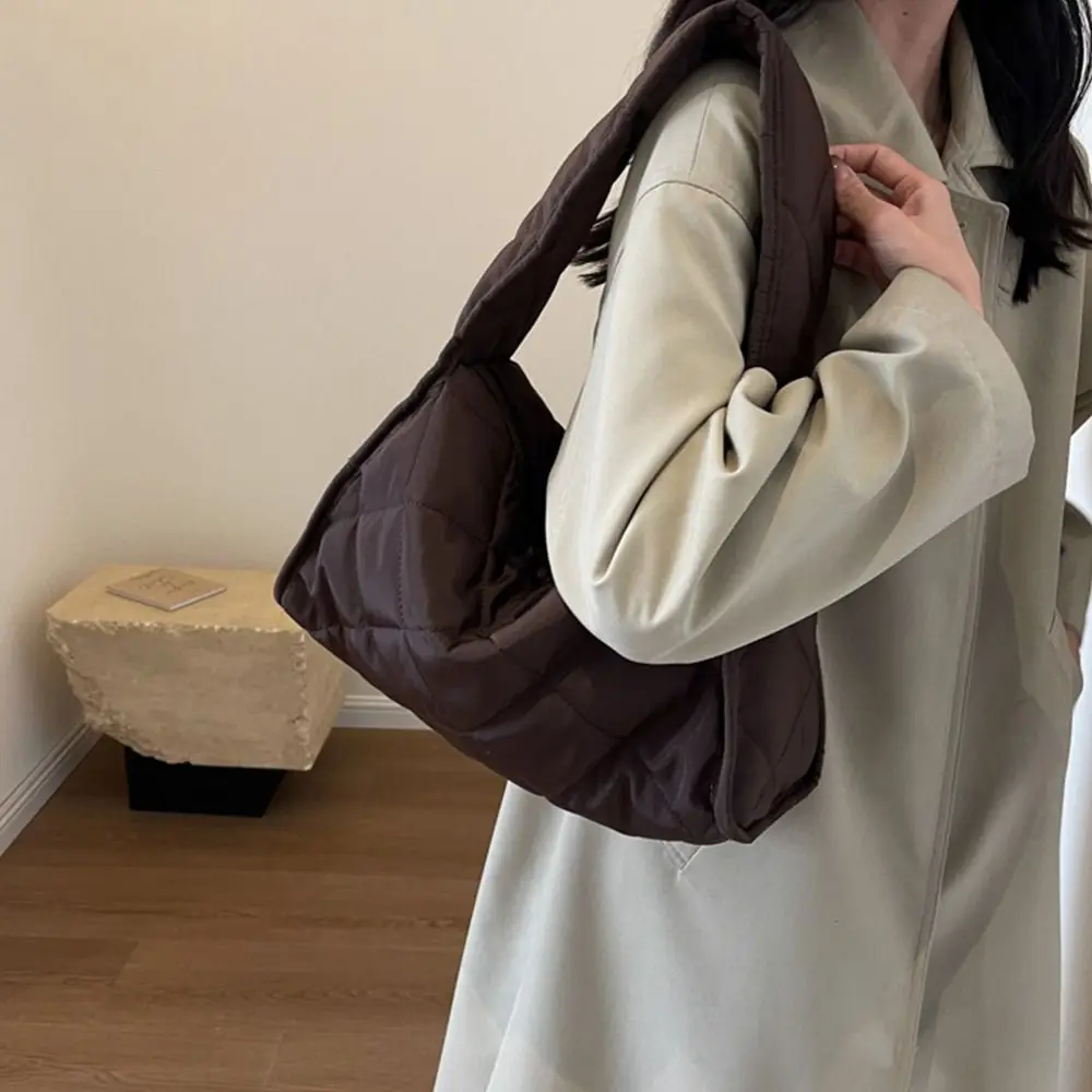 Модная большая вместительная сумка-тоут Stegan с вышитым ромбом повседневная