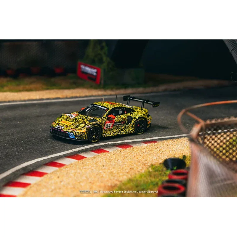 Предпродажа TW 1:64 Porsche 911 GT3 R Nurburgring 24 часа 2023 литая под давлением модель автомобиля