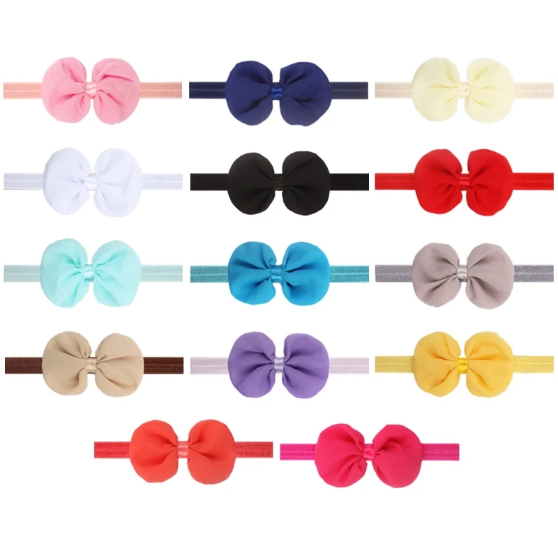 

14pcs Baby Girls Hair Band Hair Bows High Elastic Comfortable Headbands Hair Accessories for Infants Newborns Toddlers