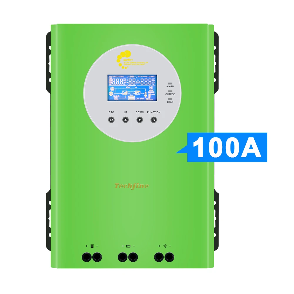 

Сетевой контроллер заряда солнечной батареи Techfine 96 в 100 А 12 В 24 в 36 в 48 в 80 А 100 А MPPT контроллер для солнечной домашней системы Аккумулятор