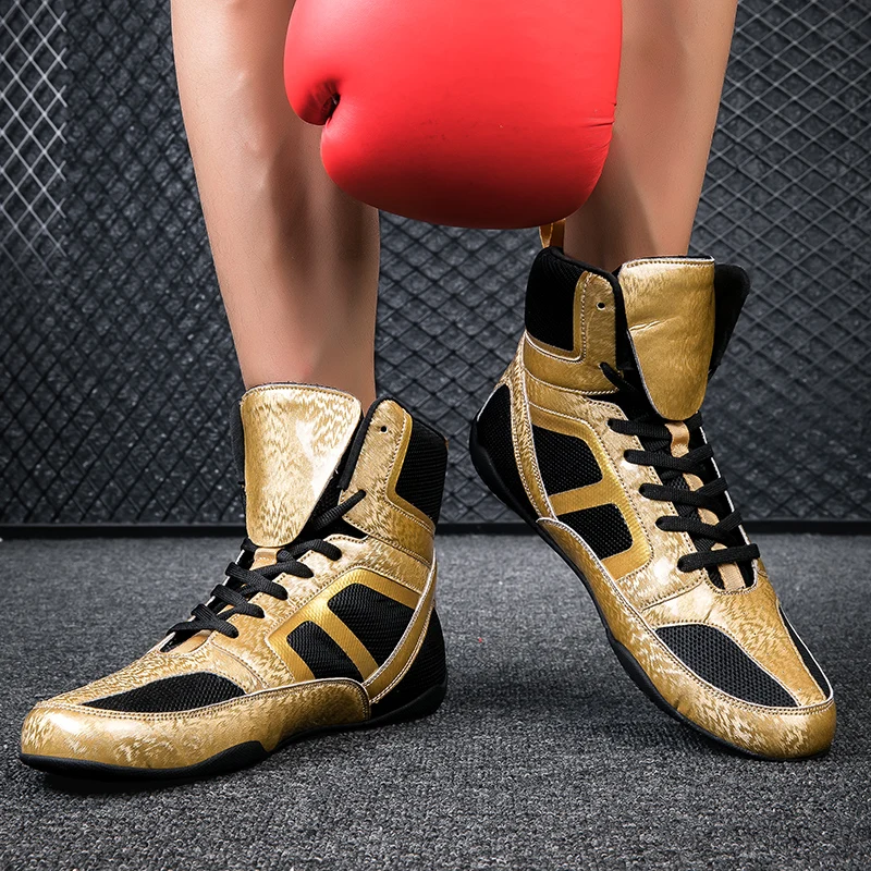 2023 New Boxing Shoes Men's and Women's Lightweight Wrestling Boxing Shoes 36-47 Luxury Wrestling Sports Shoes