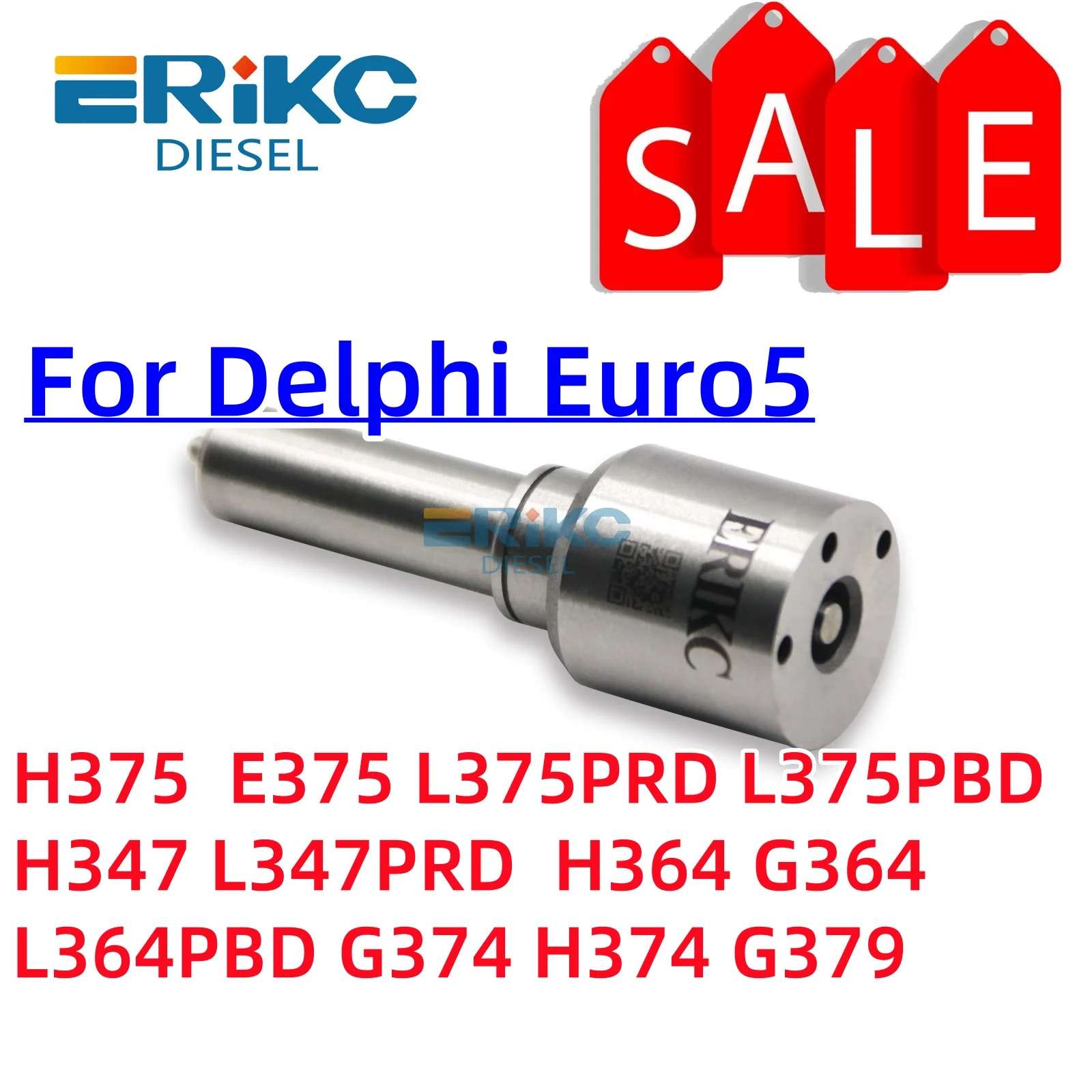 Фото Дизельные форсунки H375, E375, L375PRD, L375PBD, H347, L347PRD, H364, G364, L364PBD, G374, H374, G379 для инжекторов Delphi Euro 5 №2