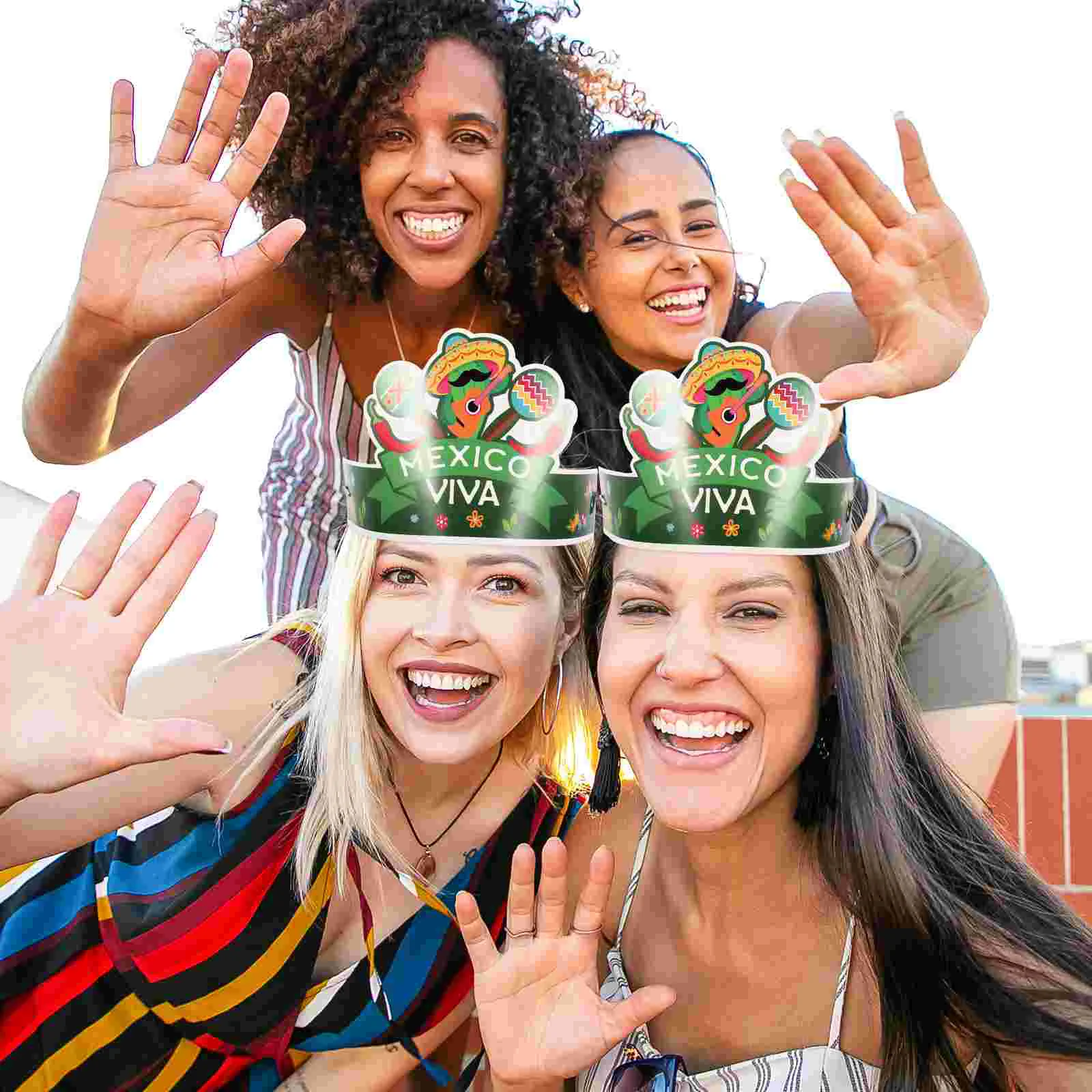 Cinco De Mayo шляпа карнавальные бумажные колпачки соломенные тканые модные детские