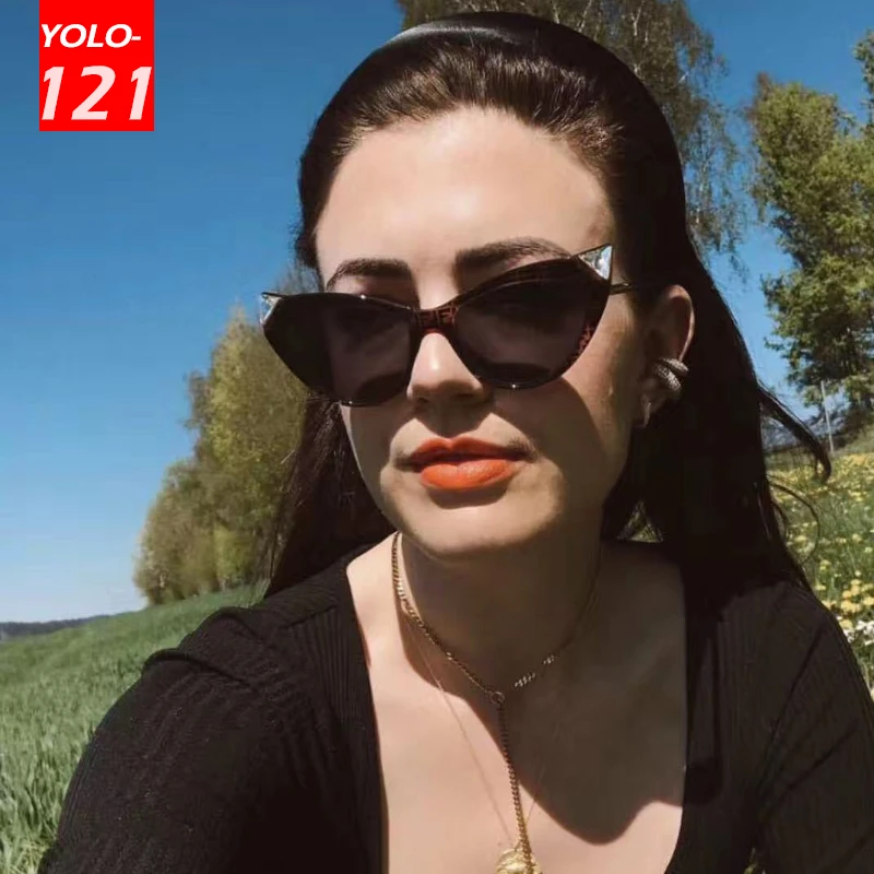 

Солнечные очки Cateye в стиле ретро UV400 женские, солнцезащитные аксессуары «кошачий глаз» с защитой от ультрафиолета