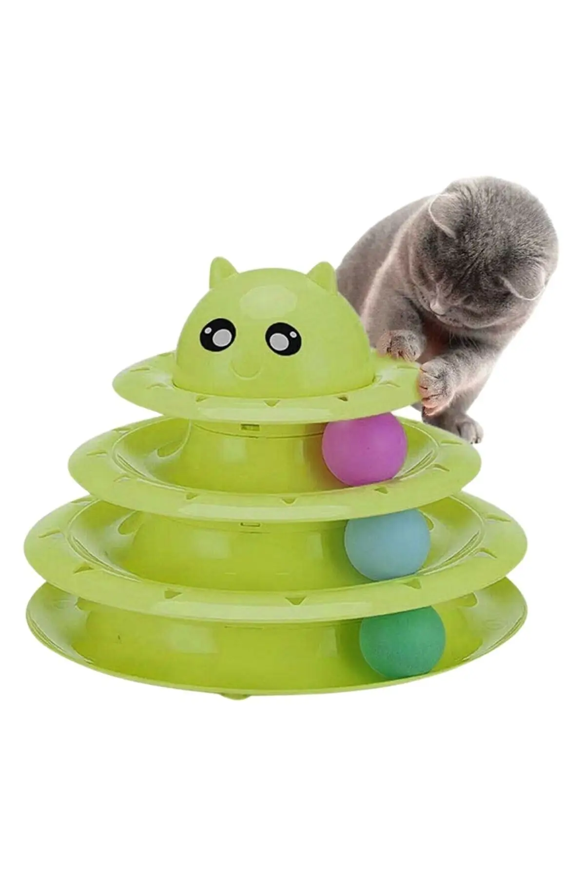 Cat Head 3-Tier Toy Fun | Дом и сад