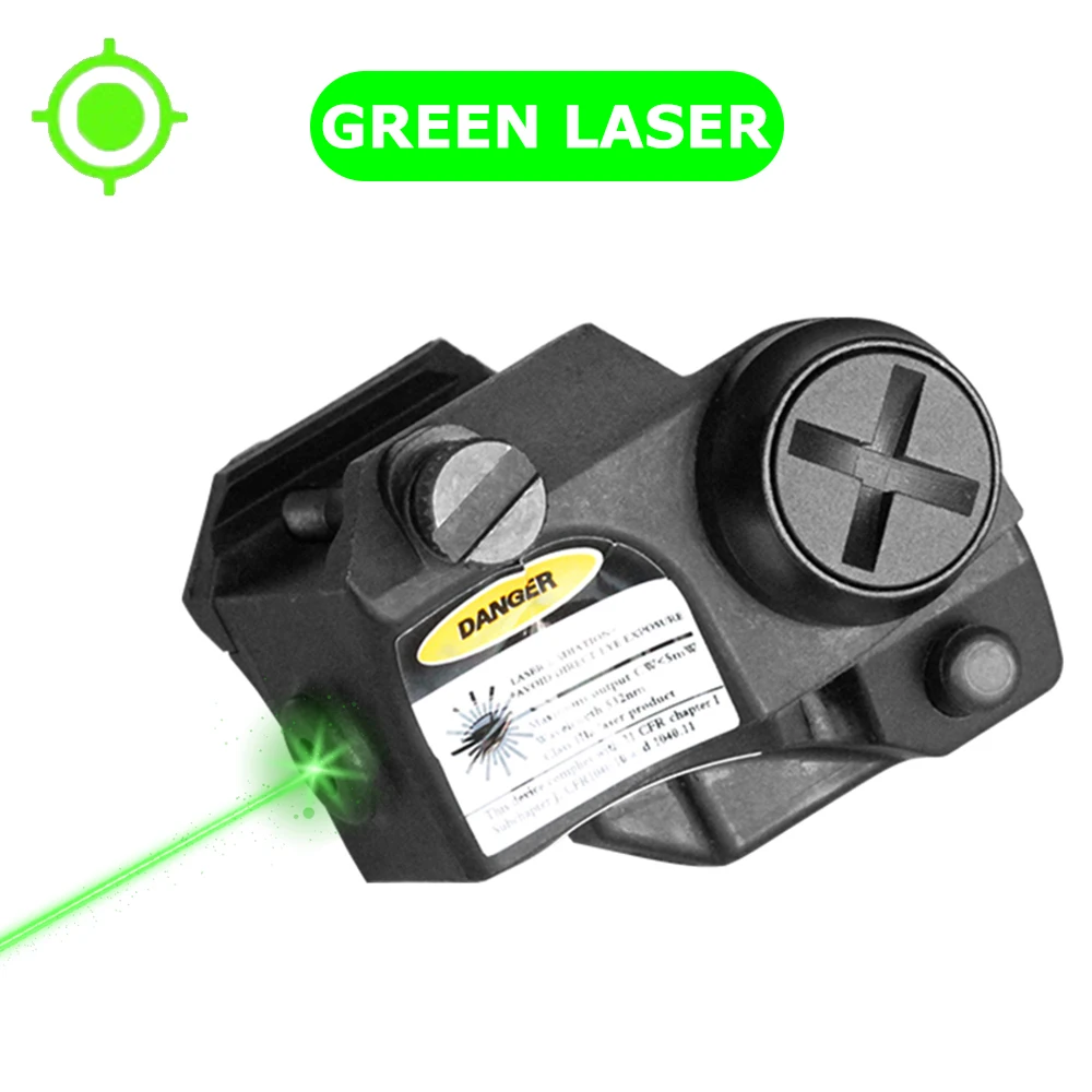 

Subcompact Green Pistol Airsoft Laser Sight with 20mm Picatinny Rail Red Dot Sight Laser for Beretta PX-4 Glock mira laser para