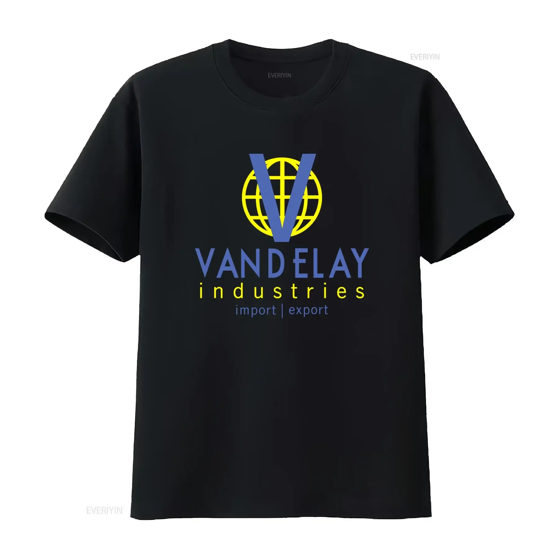 Фото Футболка Vandelay Industries Import Export, хлопковая, винтажная, с эффектом потертости, в стиле Синфелда, Джордж Костанца, мягкая, слегка в стиле стритвир. №1