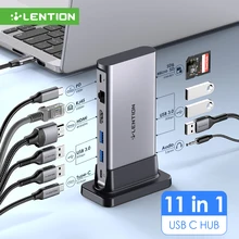 LENTION USB C HUB Docking Station 4K60Hz HDMI PD Card Reader Type-C USB 3.0 Adapter for New MacBook Pro Air Laptop HUB USB C