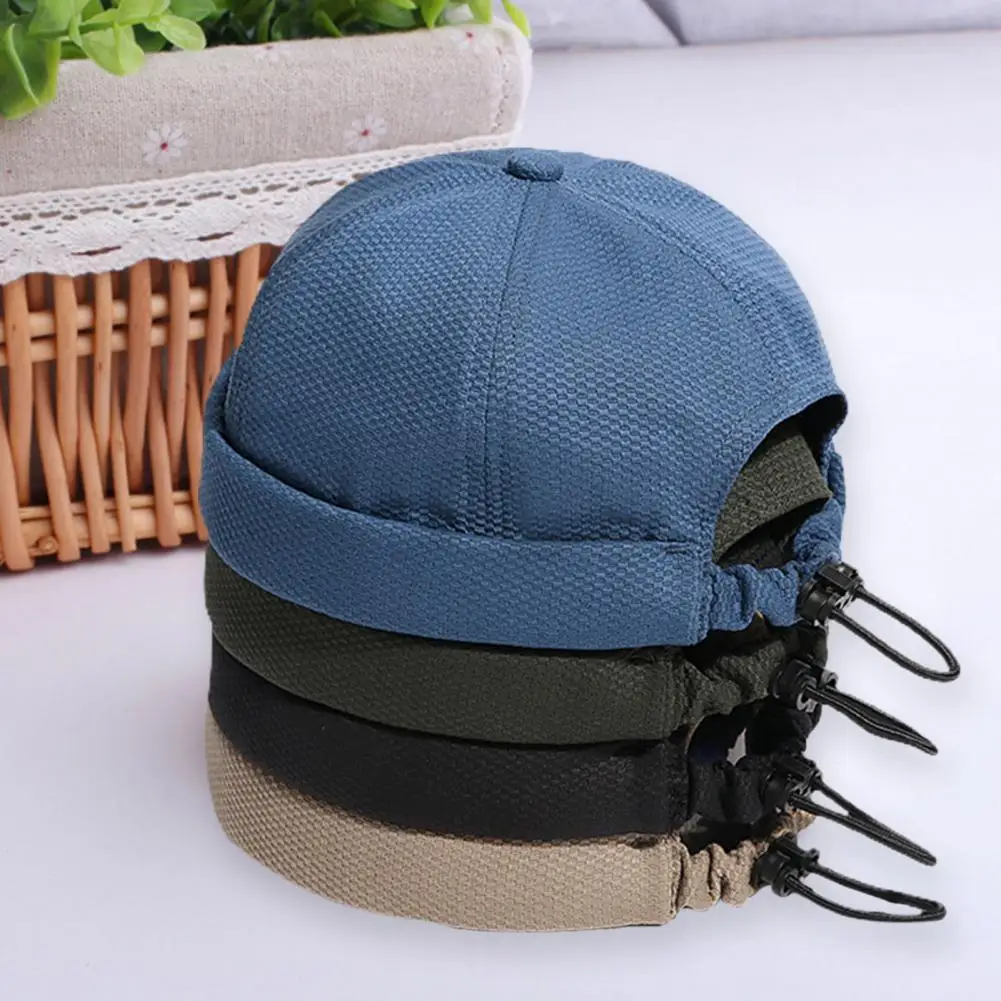 

Men Beanie Cap Pilling Resistance Hip-hop Style Adjustable Vibrant Colors Unisex Brimless Beanies Cap Outdoor Supplies