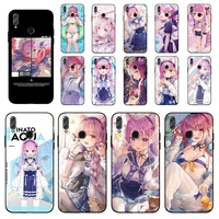 babaite minato aqua hololive anime phone case for huawei honor 10 i 8x c 5a 20 9 10 30 lite pro voew 10 20 v30