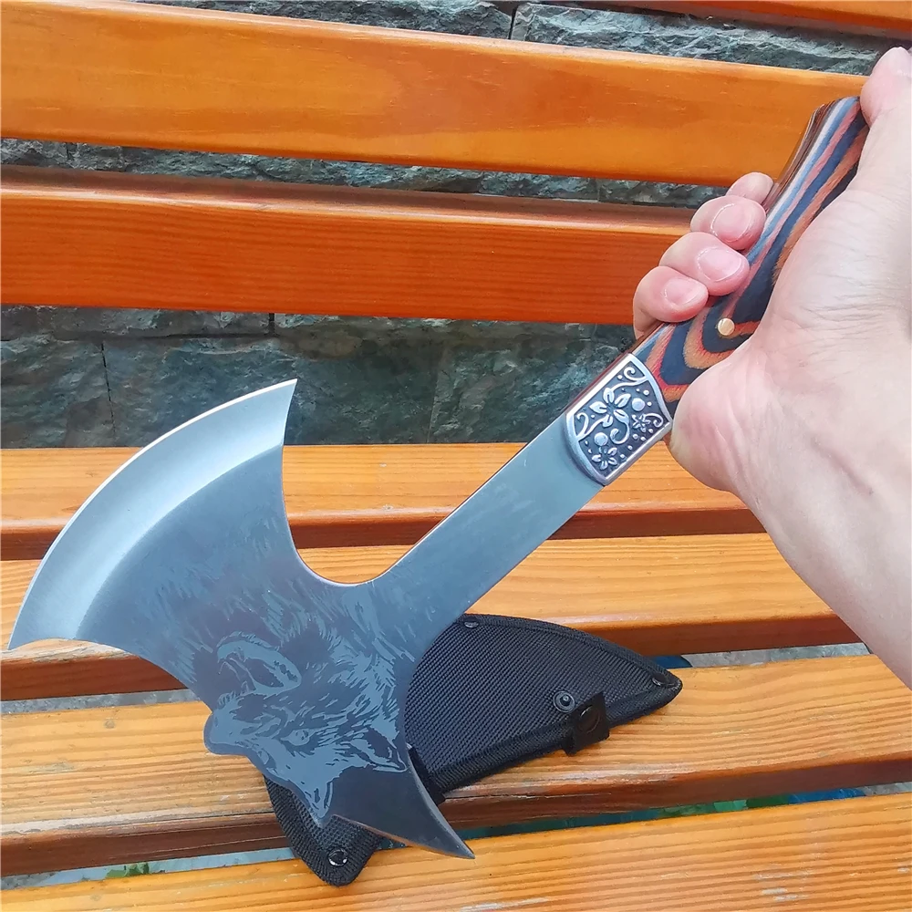 330 мм топор Тактический кемпинг военный боевой Томагавк Кливер садовый ручной