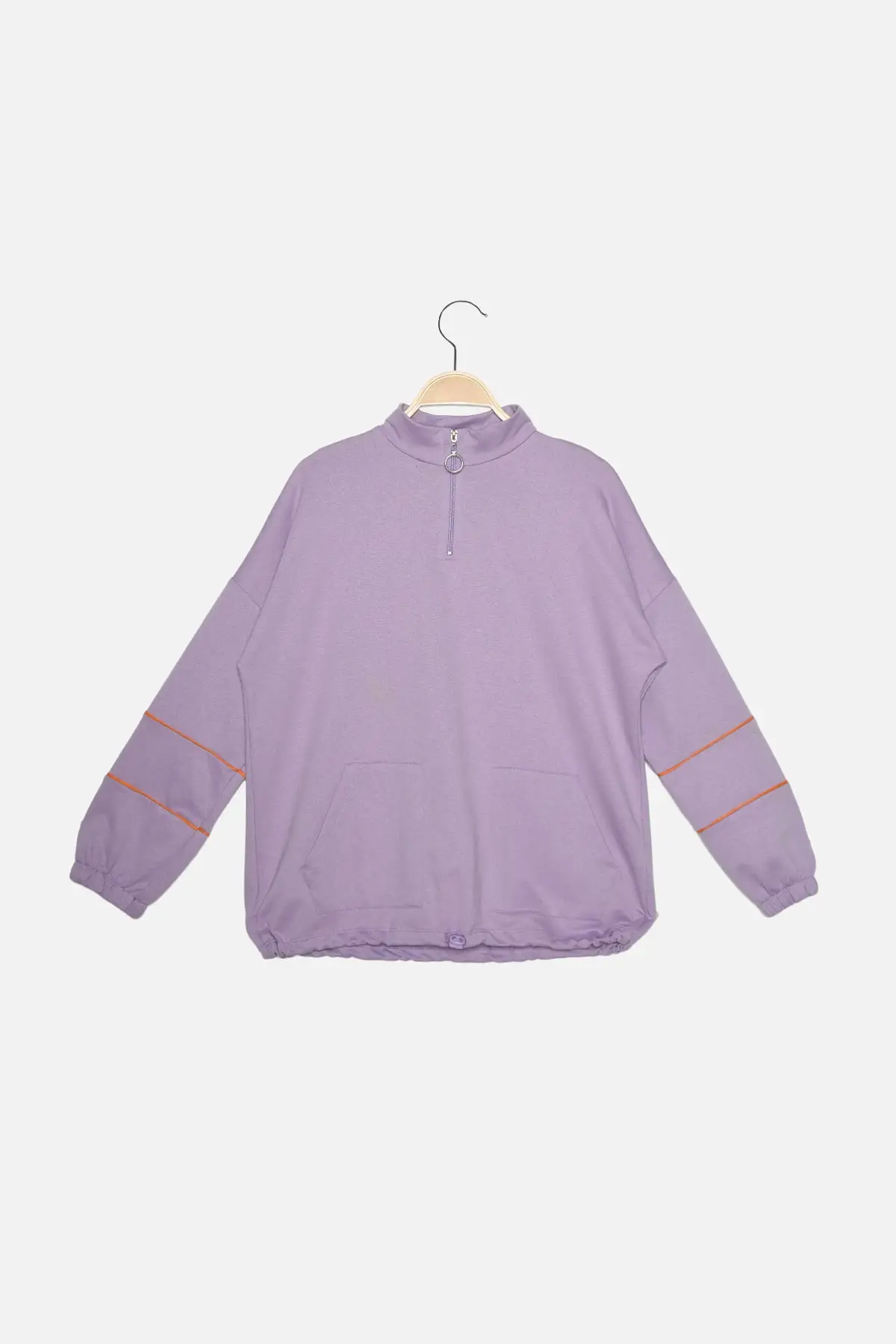 

Trendyol Zipper Pocket Detail Oversize Knitted Sweatshirt TWOAW22SW0665