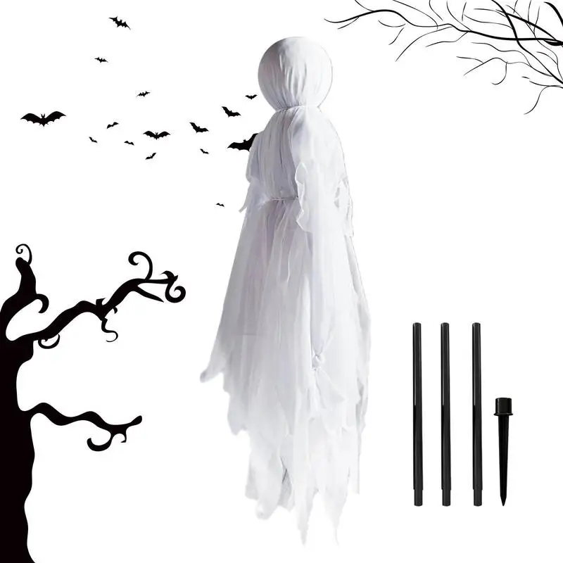 

Halloween Ghost With Sound Thrilling Light-Up Ghost With Eerie Sounds Halloween Decorations For Garden Courtyard Balcony Terrace