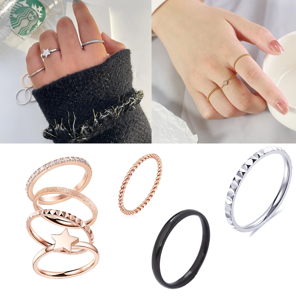 Женское кольцо из нержавеющей стали