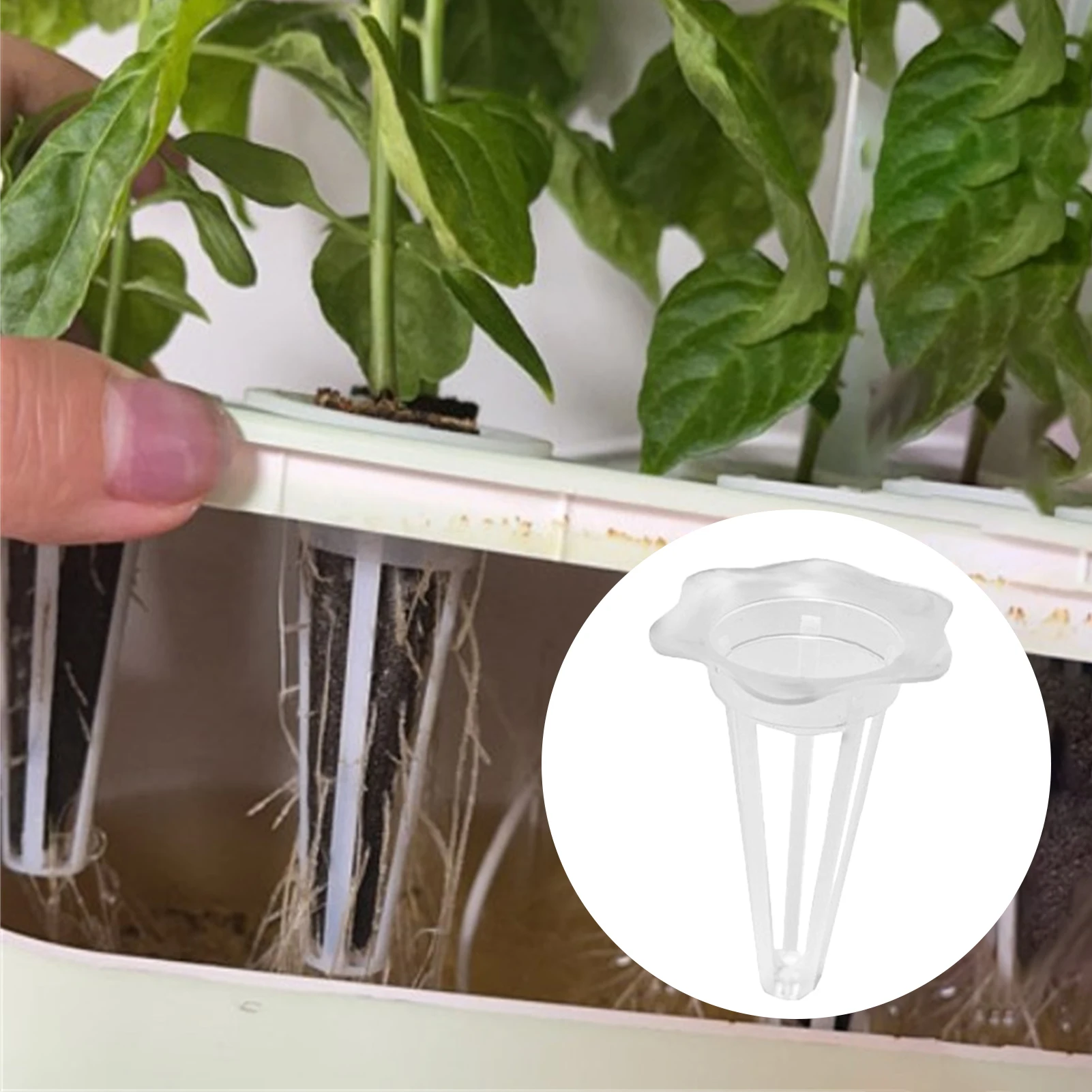 

50Pieces Plant Net Cups Nursery Pot For Garden Hydroponic Colonization Vegetable Plant Soilless Greenhouse Plastic Basket Holder