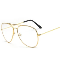 clear glasses retro eyeglasses metal gold myopia eyewear women men spectacle frames optical glasses frame transparent k15