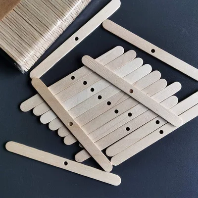 

50Pcs Wooden Wax Core Holder Candles Aromatherapy Candle Making Tool Candle Making Supplies Wick Centering Device 1/3Hole