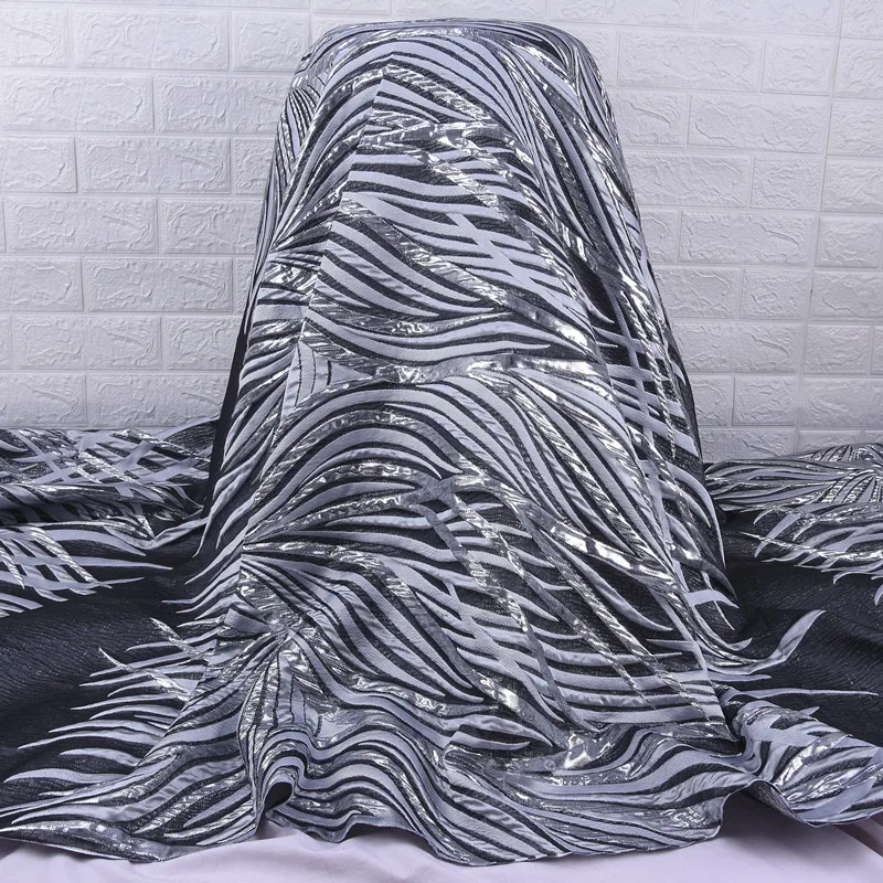 Высококачественная Искусственная Кружевная Ткань 2024 Нигерийский Жаккардовый