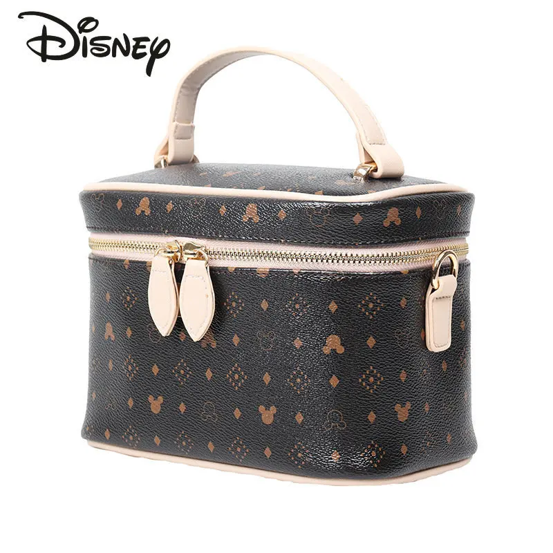 Disney Mickey 2023 New Women's Crossbody Bag Fashion High Quality Women's Handbag Classic Print Versatile Bucket Shoulder Bag
