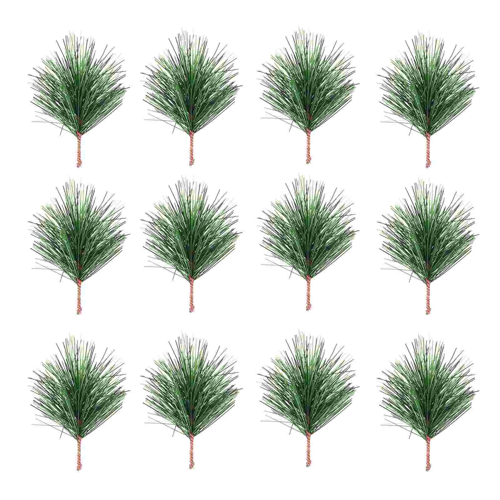 

24 Pcs Artificial Pine Branch Mini Plants Xmas Branches Christmas Picks Crafts Pvc Fake