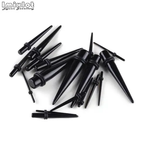 Спиральные затычки для ушей из акрила imixlot, 18 шт., 2-8 мм, 15 цветов