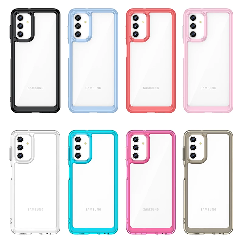 For Samsung Galaxy A13 Clear Case For Samsung Galaxy A13 A23 A53 A33 Cover Funda Hard Translucent Phone Bumper For Samsung A13