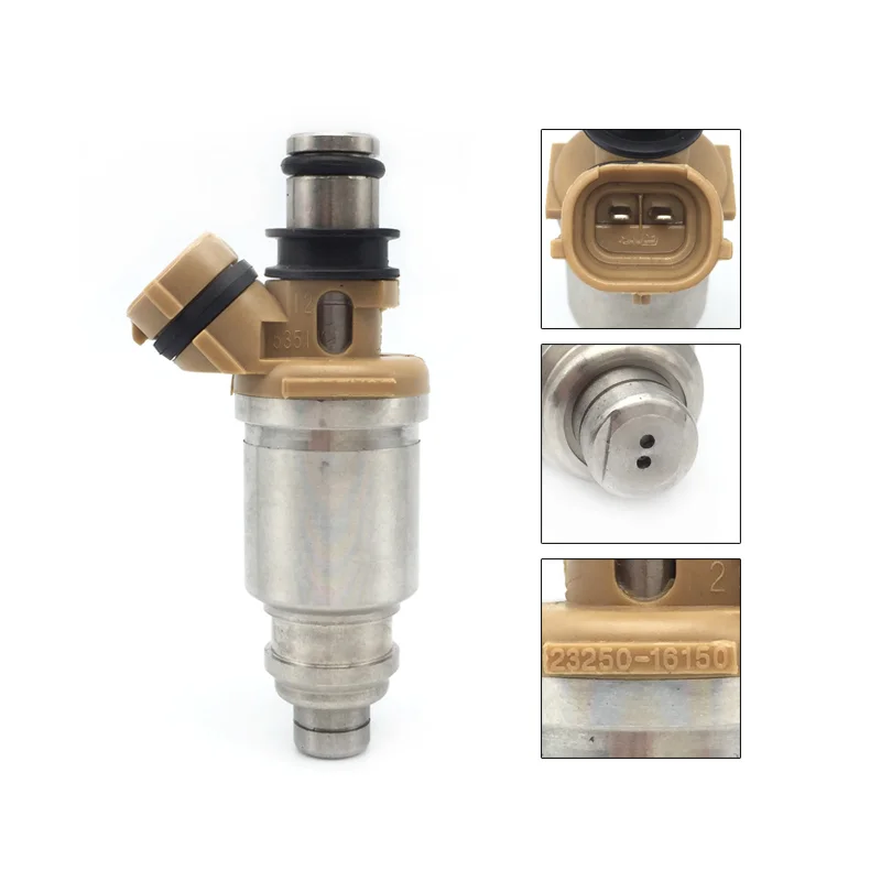 Фото 23209-16150 Высококачественные топливные форсунки (4 шт.) для Toyota Corolla Geo Prizm 1.6L L4 1993-1997 гг. # 23250-16150 №3