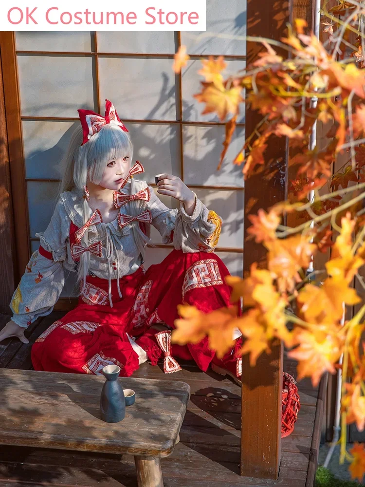 Косплей-костюм Fujiwara No Mokou проект Touhou косплей-костюм косплей-игрушка аниме