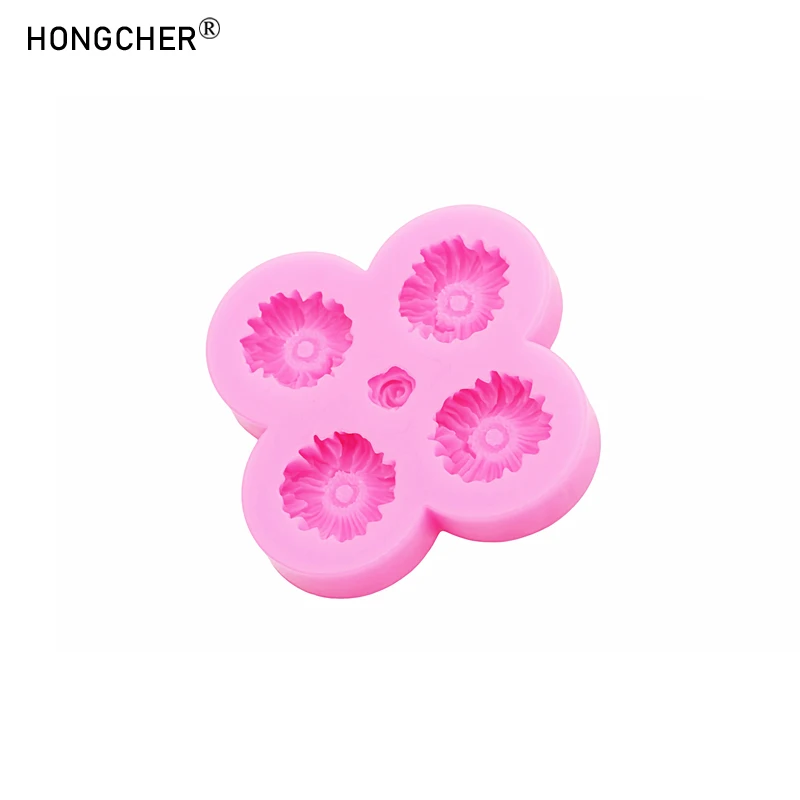 

Силиконовые формы для литья из смолы HONGCHER, цветок хризантема и роза