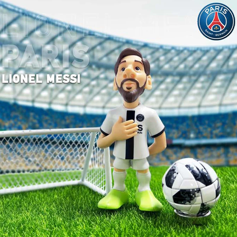 

MINIX Messi 12CM Collectible Figurines Football International Giant Club Football Star Series Figure Messi Collectible Figurines