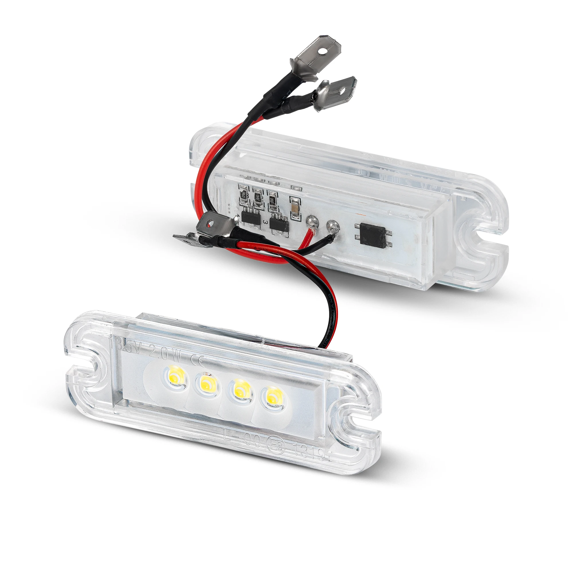 2 шт. для Mercedes Benz Φ W463 1990-2012 G500 G550 G55 AMG 2003-2011 4/18SMD, фотографический номерной знак