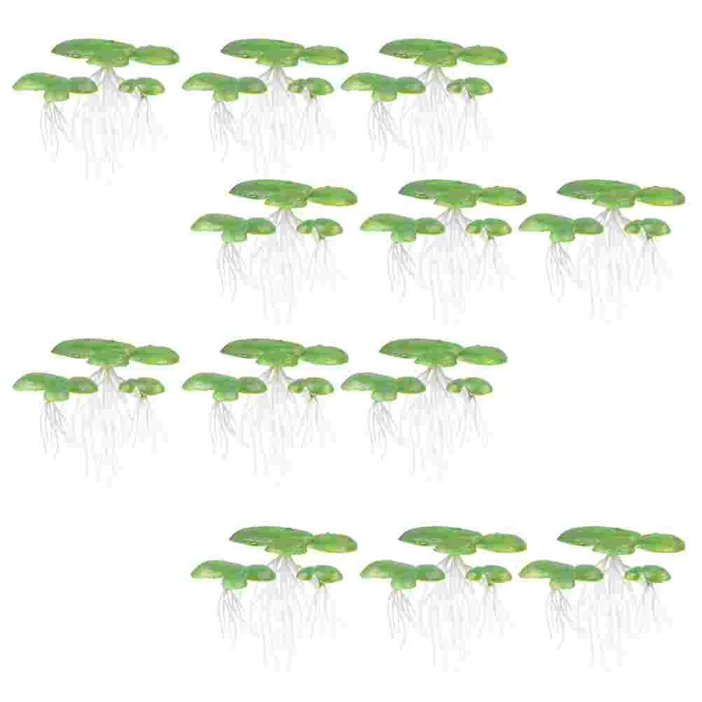 

Aquarium Tank Duckweed Floating Fake Water Artificial Decor Aquatic Plastic Live Planted Substrate Simulated Decorations