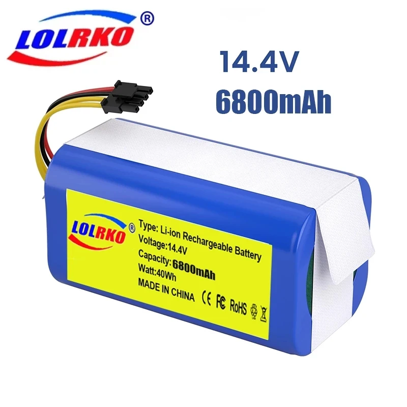 

Литий-ионный аккумулятор 14,4 В 12800 мАч для Cecotec Conga 1290 1390 1490 Аккумулятор для робота-пылесоса аккумулятор Gutrend Echo 1590