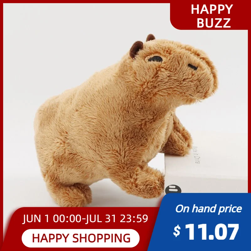 

Кавайная имитация капибара, кукла-животное, реальная жизнь, пушистая игрушка, мягкая Набивная игрушка для детей, подарок на день рождения дл...