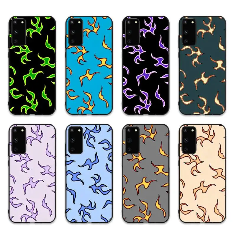 

Artistic Flame Phone Case for Samsung S20 lite S21 S10 S9 plus for Redmi Note8 9pro for Huawei Y6 cover