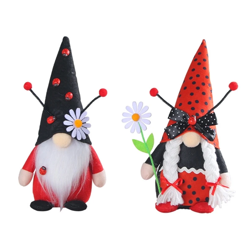 

Halloween Decoration Gnomes Spring Dwarfs Garden Swedish Tomtes Figurines Faceless for Kitchen Tiered Tray
