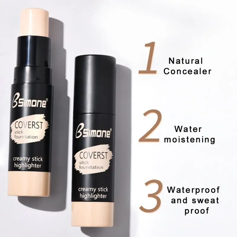 

BSIMONE Concealer Pen Face Makeup Liquid Waterproof Contouring Foundation Stick Brightening Cosmetics