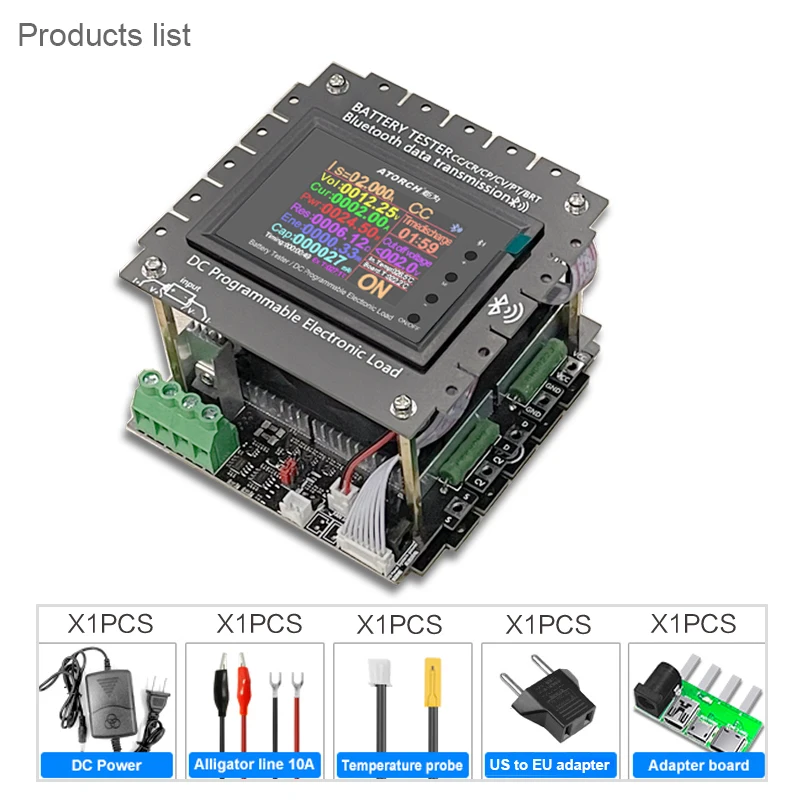 

150W 20A All-In-One Bluetooth DC Power USB Tester Electronic Load Lithium Battery Capacity Monitor Discharge Meter