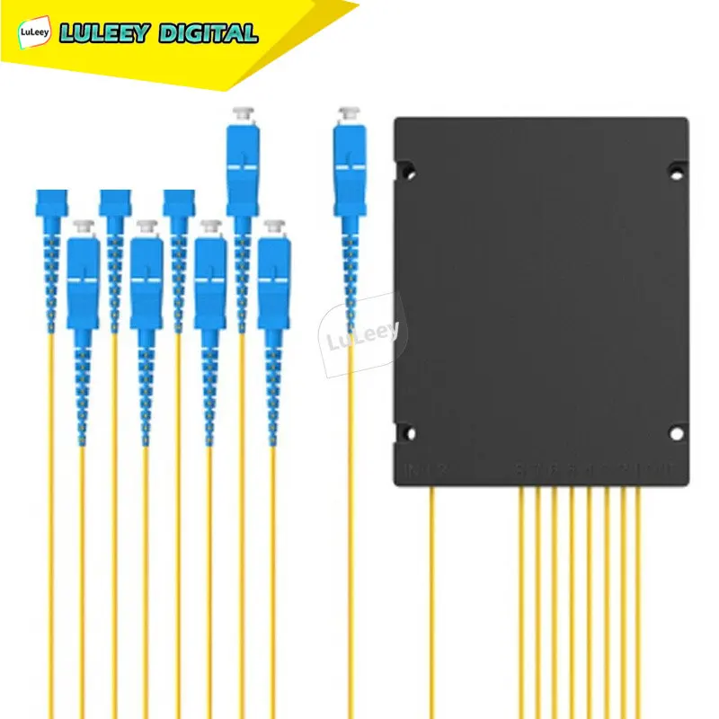 

SC UPC Box 1X8 волоконно-оптический сплиттер ПЛК сильная стабильность волоконно-оптический коннектор дифференциальный жгут проводов