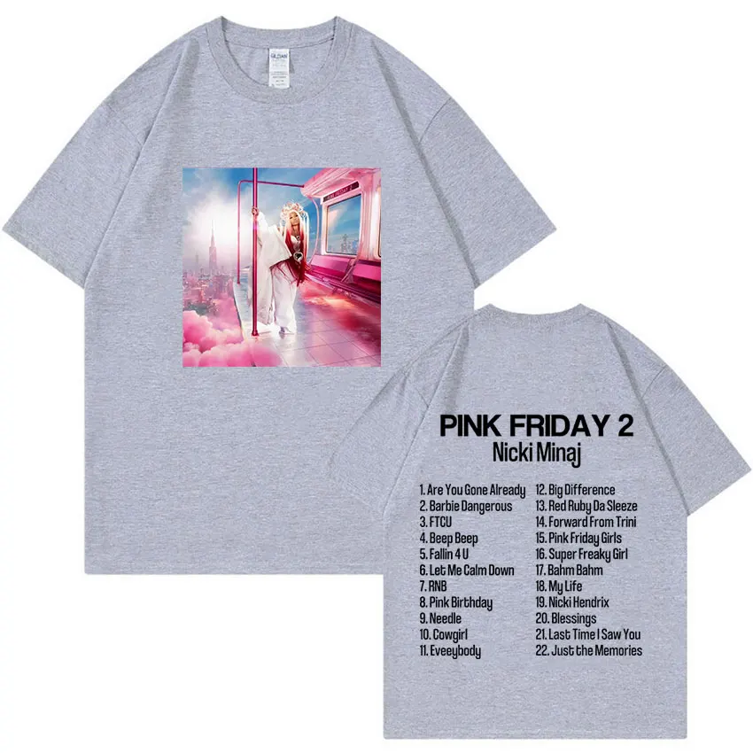 Футболка с новым альбомом Nicki Minaj Tour Повседневная модная винтажная хлопковая