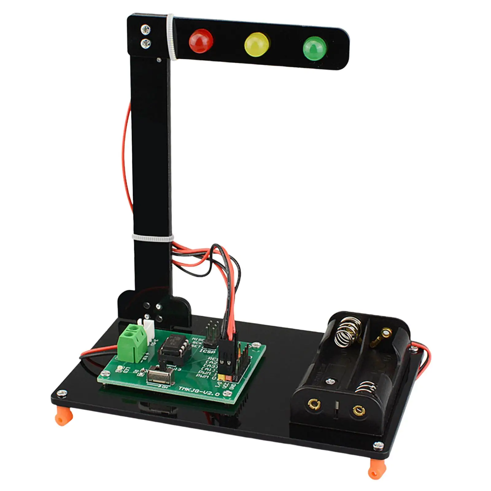 

DIY Traffic Lights Developmental Toys Single Chip for Experiment