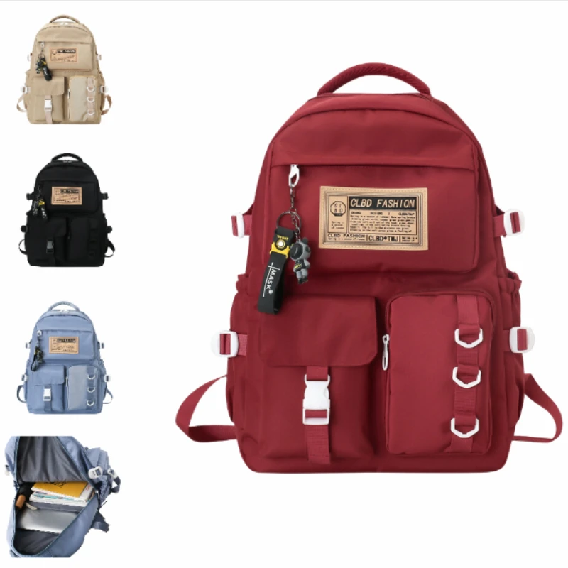 

New Simple Oxford Cloth Large Capacity Outdoor Leisure Travel Bag for College Students, Backpack for Men and Women, Computer Bag